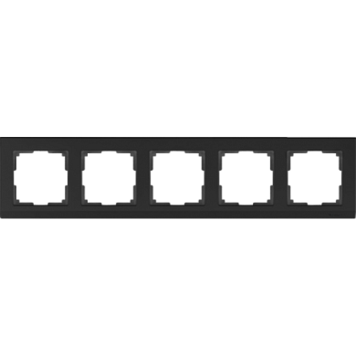 Рамка на 5 постов / WL01-Frame-05 черный