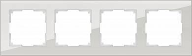 Рамка на 4 поста / WL01-Frame-04 серый