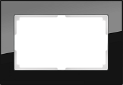 Рамка для двойной розетки / WL01-Frame-01-DBL черный