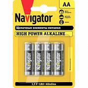 Батарея NBT-NE-LR6-BP4 1.5V Navigator 4шт