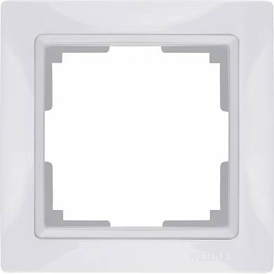 Рамка на 1 пост / WL03-Frame-01 Basic белый