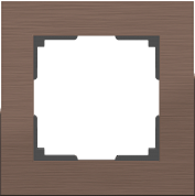 Рамка на 1 пост / WL11-Frame-01 коричневый алюминий