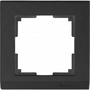 Рамка на 1 пост / WL04-Frame-01 черный