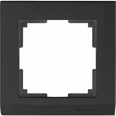 Рамка на 1 пост / WL04-Frame-01 черный