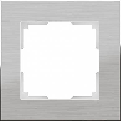 Рамка на 1 пост / WL11-Frame-01 алюминий