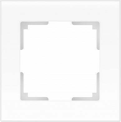Рамка на 1 пост / WL01-Frame-01 белый матовый