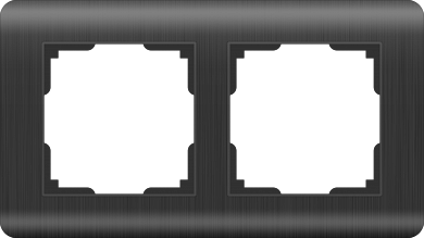 Рамка на 2 поста / WL12-Frame-02 графит