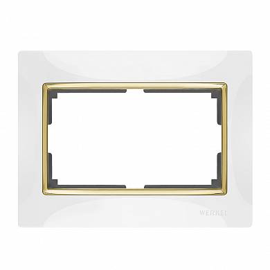 Рамка для двойной розетки / WL03-Frame-01-DBL GD белый