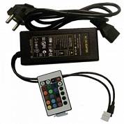 Контроллер RGB-моноблок 12V 6A 72W с ИК пультом