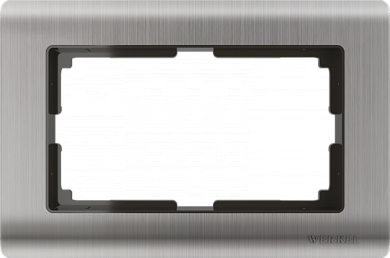 Рамка для двойной розетки / WL02-Frame-01-DBL глянцевый никель