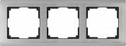 Рамка на 3 поста / WL02-Frame-03 глянцевый никель