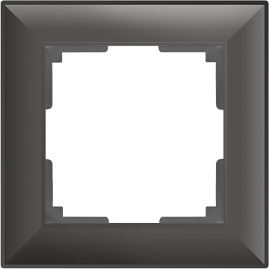 Рамка на 1 пост / WL14-Frame-01 серо-коричневый