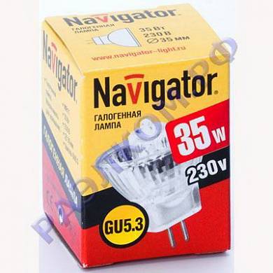 галоген Navigator. GU 5.3. 230/35W.