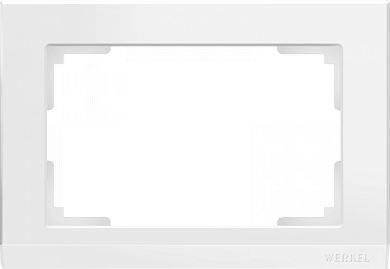 Рамка для двойной розетки / WL04-Frame-01-DBL белый